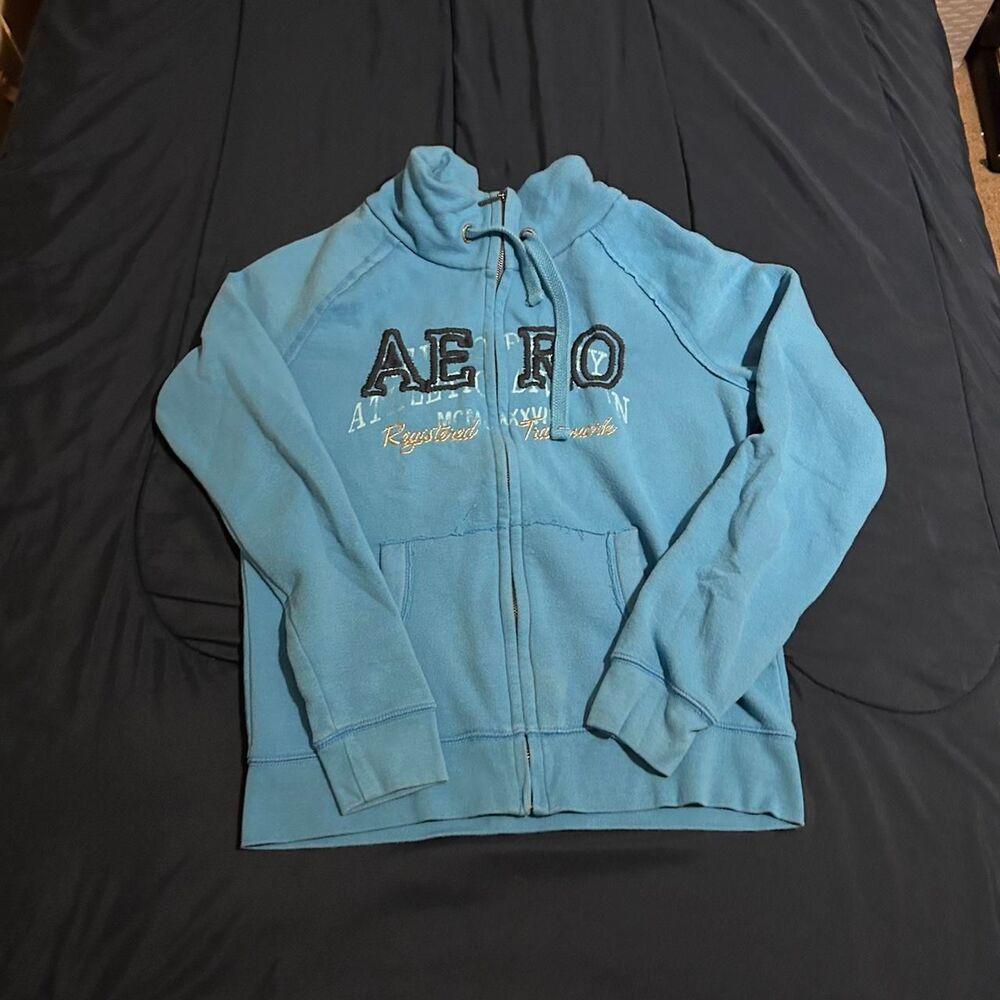 Aeropostale Women's Blue and Navy Jumper